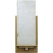 Kinu LED 9 inch Natural / Antique Brass Sconce Wall Light